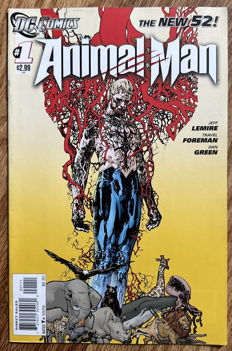 Animal Man #1 & 2 Nov 2011 DC New 52 Jeff Lemire Travel Foreman | eBay
