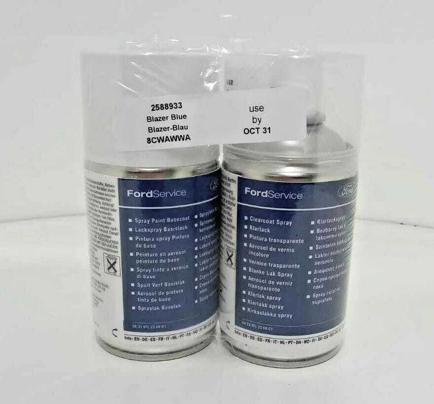 91,80€/1L) Ford Blazer Blau Spraydose Lackspray Klarlack Original 