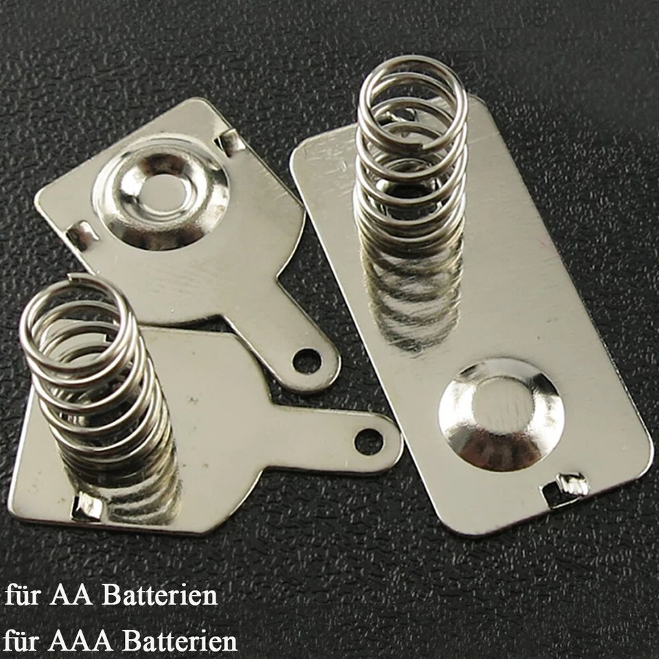 AA AAA Battery Holder Compartment Handset Terminal Set Spring Solder Tabs Remote
