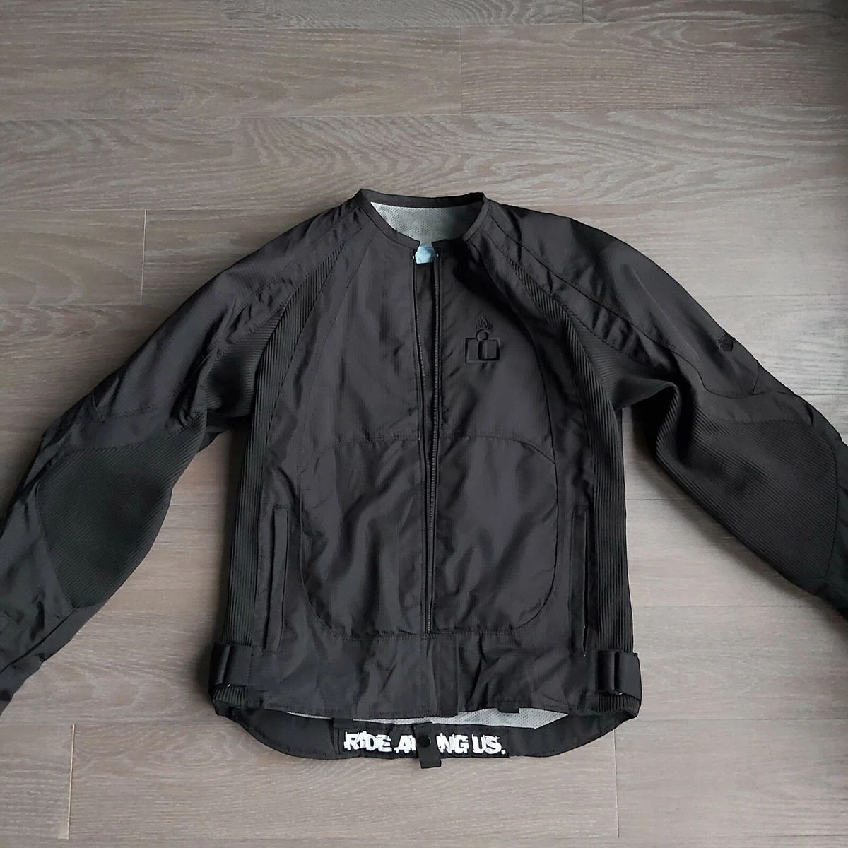 ICON Womens Merc Black Armor Padded Asphalt Tech Motorcycle Jacket Size  SMALL | eBay