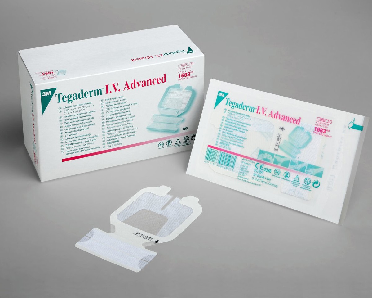 Tegaderm IV Transparent Adhesive Advance Securement Dressing 2.5x2.75in  100/Box | eBay