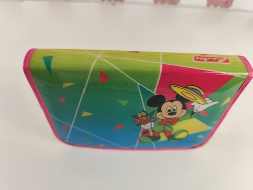 ASTUCCIO NEW PEN PENCIL CASE WALT DISNEY ZIP VINTAGE MICKEY MOUSE MINNIE - Foto 3 di 5