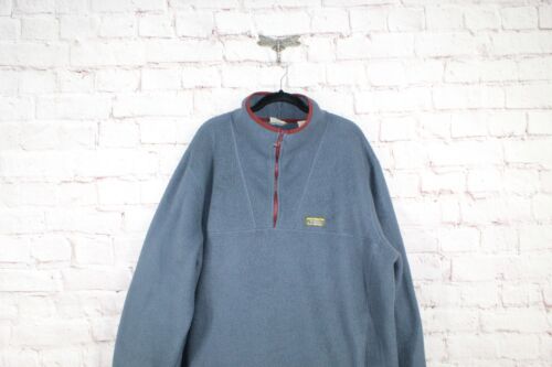 LL Bean Men's Katahdin Gun Metal Sherpa Fleece Pullover Sweater Size XXL - Picture 3 of 8