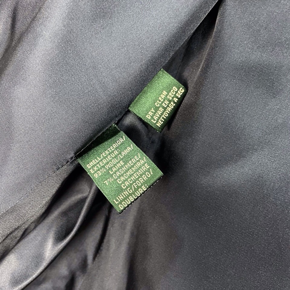 Lauren Ralph Lauren Women’s 6 Wool Cashmere Blazer Gold Crest Buttons