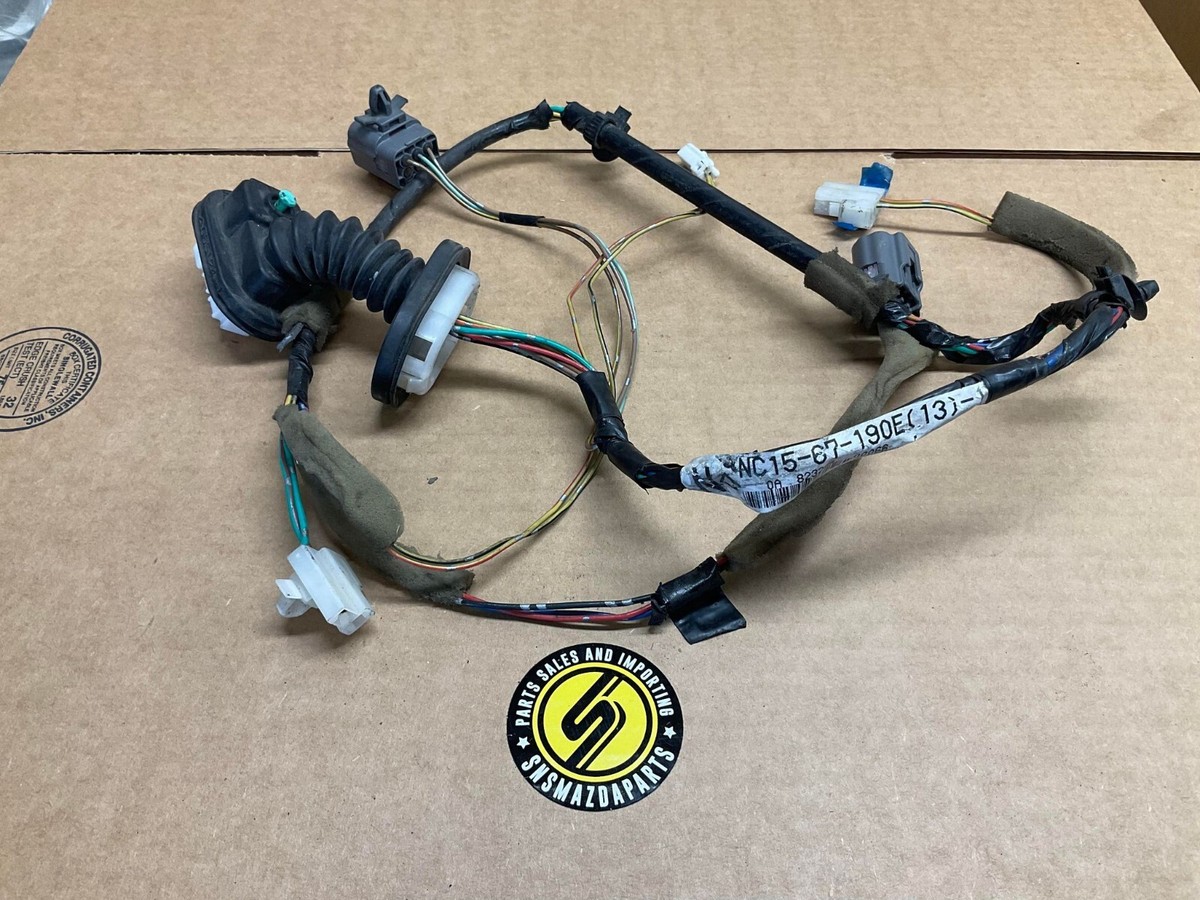 99-00 Mazda Miata Door Harness Power Lock Window Mirror Bose