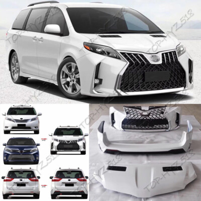 For Toyota Sienna 2011-2020 White Front and Back lips Body Kits+