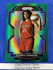 2022 #66 Tianna Hawkins WNBA Panini Prizm Basketball Green Prizm Mystics