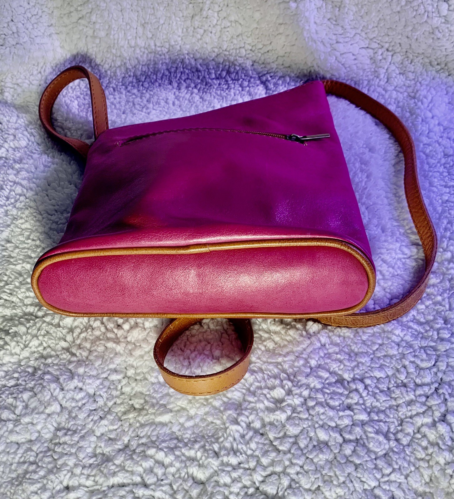 Pelletteria di Mario Italian Leather Asymmetric Pink … Gem