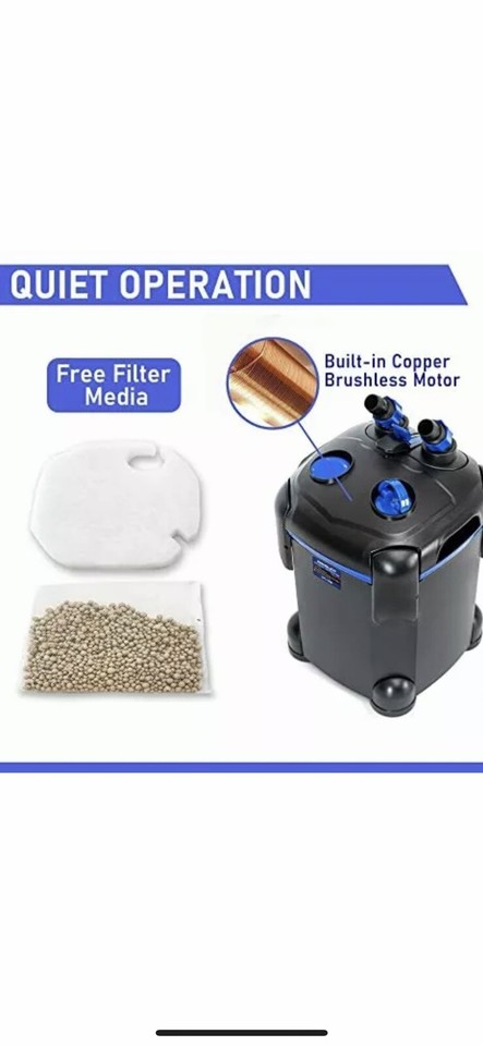 Ersatz-Filtereinsätze Für Amosijoy & Coospider Aquarium-Außenfilter (172/225/265 GPH) – 6 Weiße + 2 Grobe Pads, 8er Set, Waschbar
