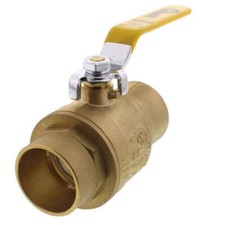 1-1/4" Sweat Full Port Ball Valve Lead Free Brass USED