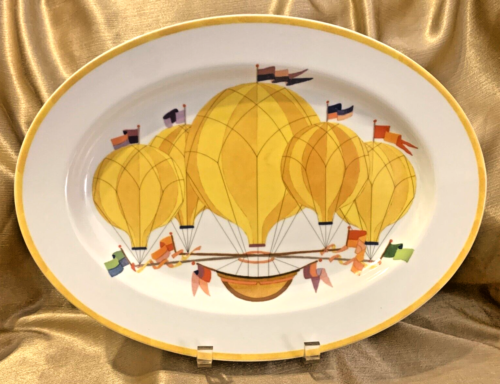 Williams-Sonoma Montgolfiere Hot Air Balloon Platter 16" x 12" MINT CONDITION
