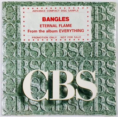 Bangles - Eternal Flame (Advance Promo CD, 1988)   BRAND NEW, SEALED, VERY RARE