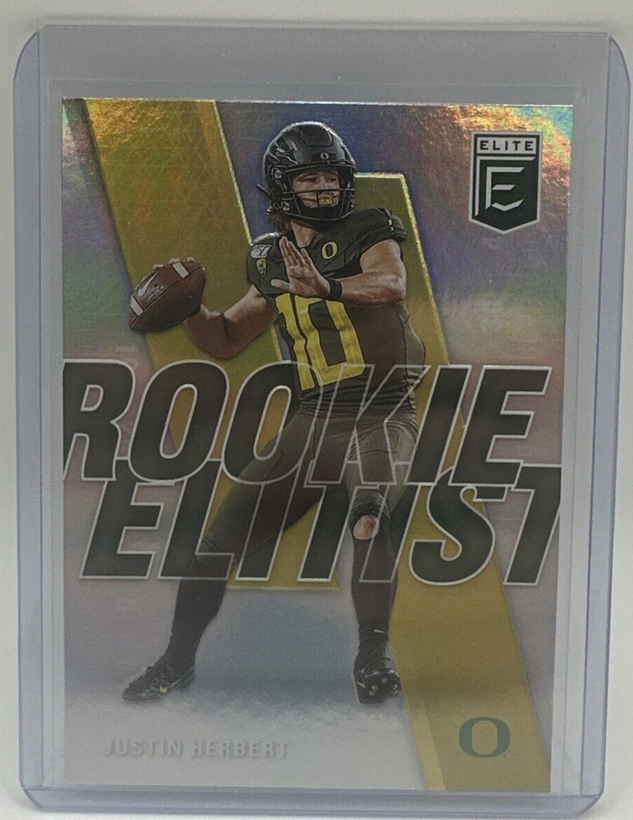 2020 Donruss Elite Justin Herbert Rookie Elitist Insert