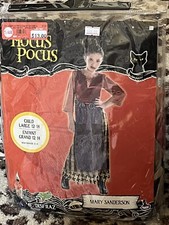 Mary Sanderson Hocus Pocus Witch Halloween Costume Child Large 12-14 - New