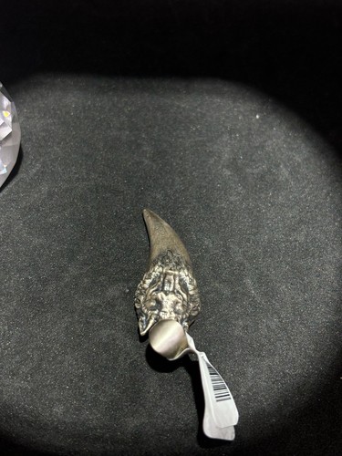 Mens Viking 3D Wolf Head Tooth Pendant 925 Antiqued Sterling Silver NWT 11.7gram - Picture 4 of 9