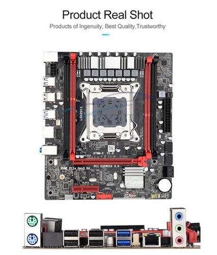 X79M-S 3.0 ATX Motherboard LGA2011 USB3.0 Support RECC Memory Xeon E5 Processor - Picture 2 of 12