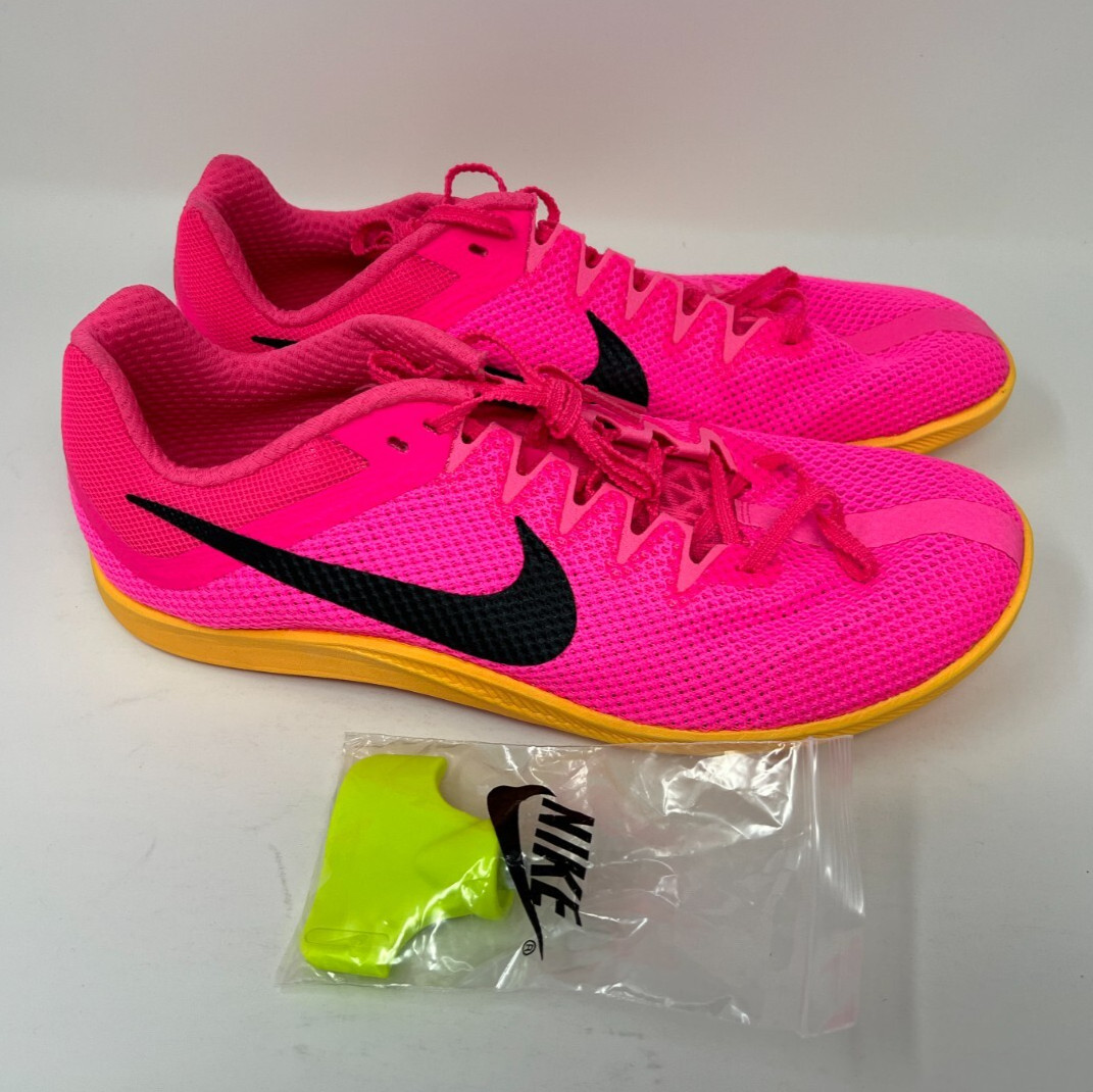 Nike Zoom Rival Distance Track and Field Spikes DC8725-600 Pink Men's Size 9.5