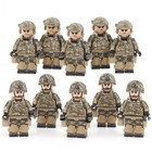 Elite Delta Force Mini Military Figures Set – 5 U.S. Soldiers with Gears