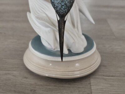 Royal Dux Bohemia Porcelain Kingfisher Bird Figurine 24444 7513