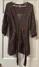 Free People Womens Floral Dress, S