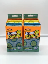 2x Scrub Daddy Scour Daddy Heavy Duty ArmorTec Sponge Scratch Free 3 in Pack NEW
