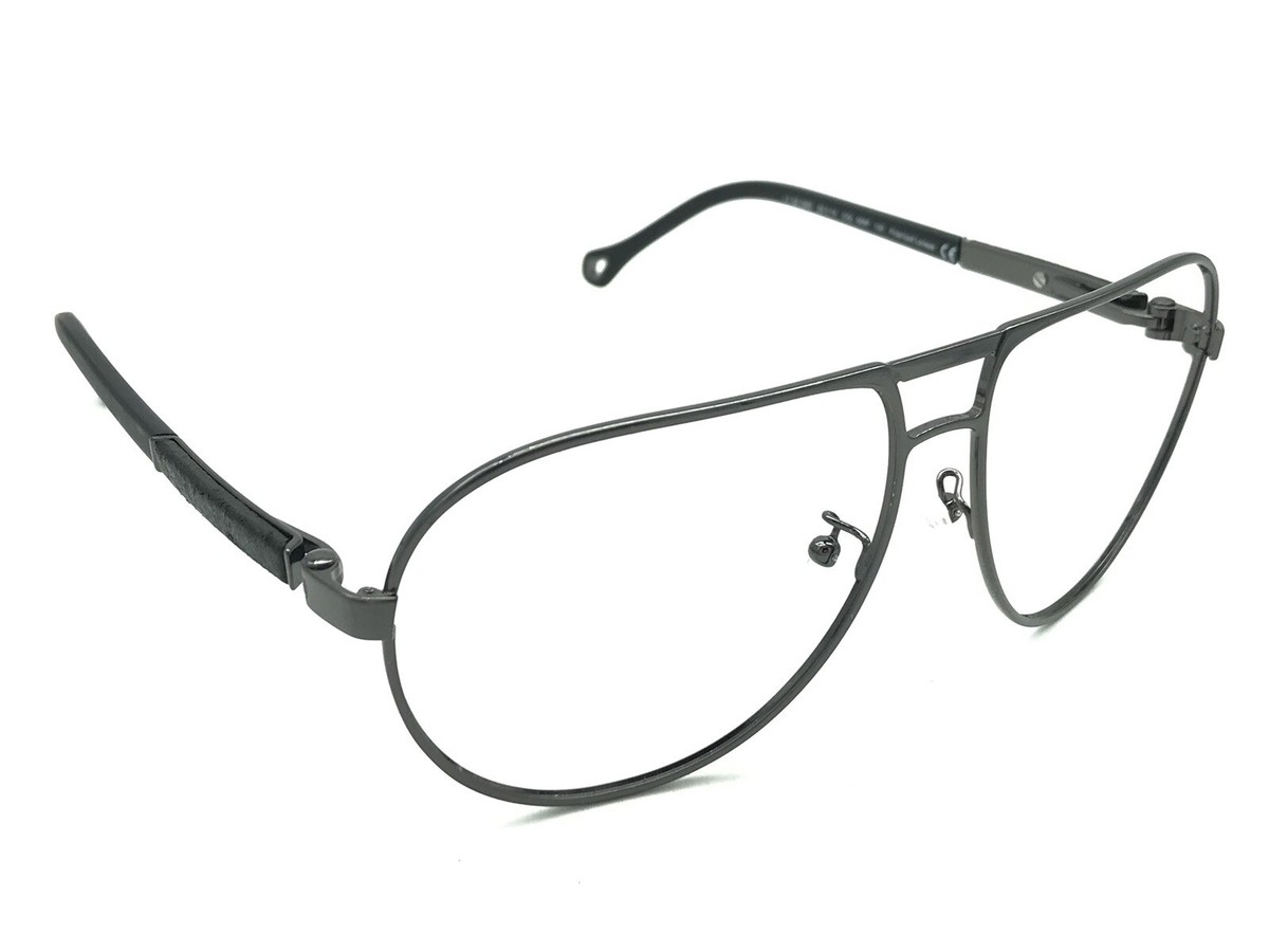 Ermenegildo Zegna SZ3283 568P Gunmetal Black Aviator Sunglasses