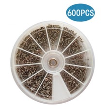 600pcs Tiny Micro Assortment Screws Eye Sun Glasses Watches Repair Tool Kit
