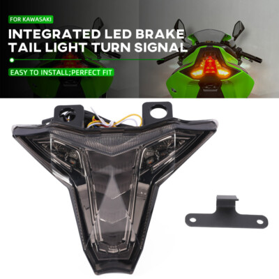 Integrated LED Tail Light Turn Signal DRL For KAWASAKI Ninja ZX-4R/RR ZX25R ZX6R
