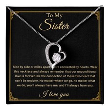 To My Sister Necklace, Brother to Sister, Birthday gift For Sister from Brother