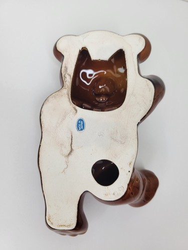 Vintage Porcelain Teddy Bear Handmade In Japan Nursery 6x4 inches - Picture 4 of 5