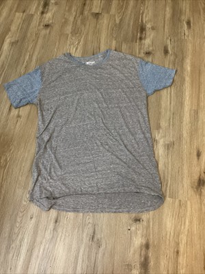 LULAROE Long Women s Tee Shirt Grey Light Blue Size 2X Large 