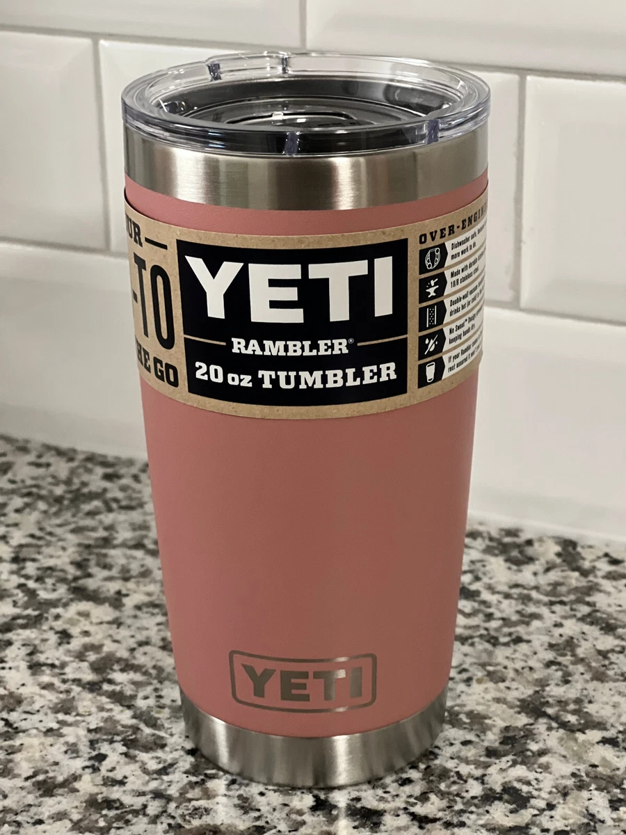 YETI Sandstone Pink 20 OZ. TUMBLER NWT Discontinued