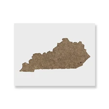 Kentucky State Stencil - Durable & Reusable Mylar Stencils