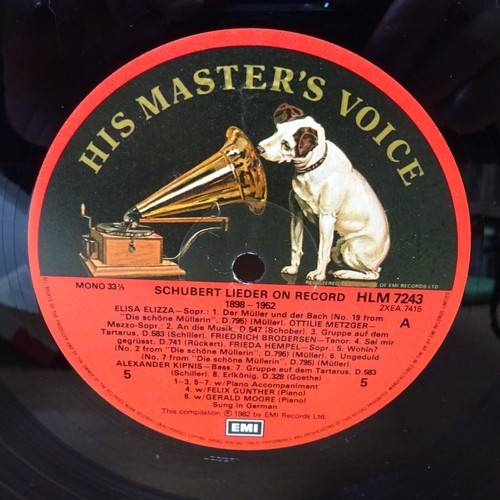 RLS 766 SCHUBERT Lieder on Record 1898-1952 VARIOUS SINGERS HMV MONO 8LP BOX NM - Picture 9 of 10
