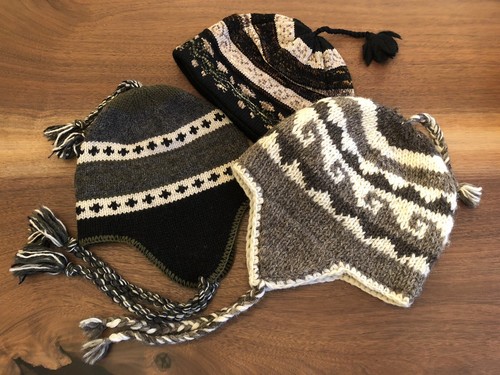 Winter hats; trio knit hats