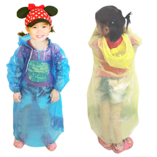  Regenponchos Für Kinder Klare Regenjacke Anti-Schild Klarer Reisen - Bild 1 von 2