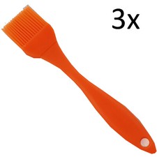 3 x SILICON BASTING BRUSH PASTRY BAKING MEAT bbq kitchen cooking utensil chef