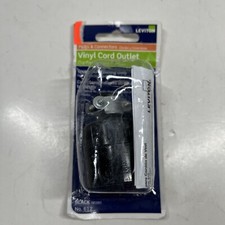 Leviton C30-00612-000 Black 15A 125V 2-Pole Vinyl Straight Blade Connector