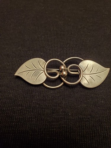 Antique Alphonse La Paglic Marked Sterling Silver Brooch Design #113