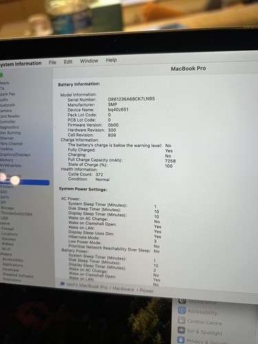 Apple MacBook Pro 16” A2141 2019 Space Grey Palmrest UK Layout Good Battery Life - Picture 22 of 23