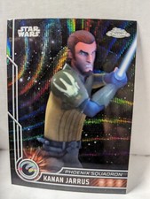 2023 TOPPS CHROME STAR WARS BLACK WAVE REFRACTOR KANAN JARRUS 30