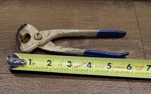 Vintage Pexto Tools End Cutting Nippers Pliers Made In USA Blacksmith Tool 6" - Picture 9 of 9