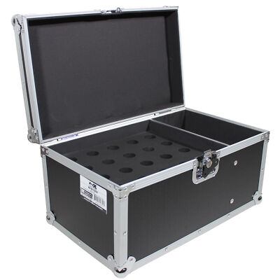 ProX XS-MIC20S Microphone Case Holds 20 Handhelds W/Side Storage