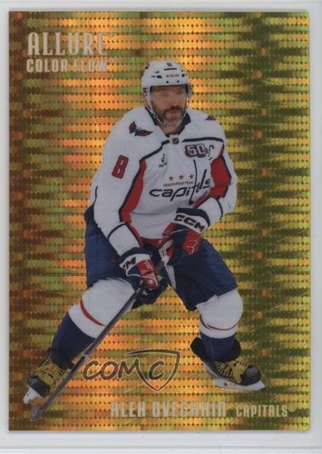 2025-26 Upper Deck Allure Color Flow Orange Yellow Spectrum /299 Alex Ovechkin