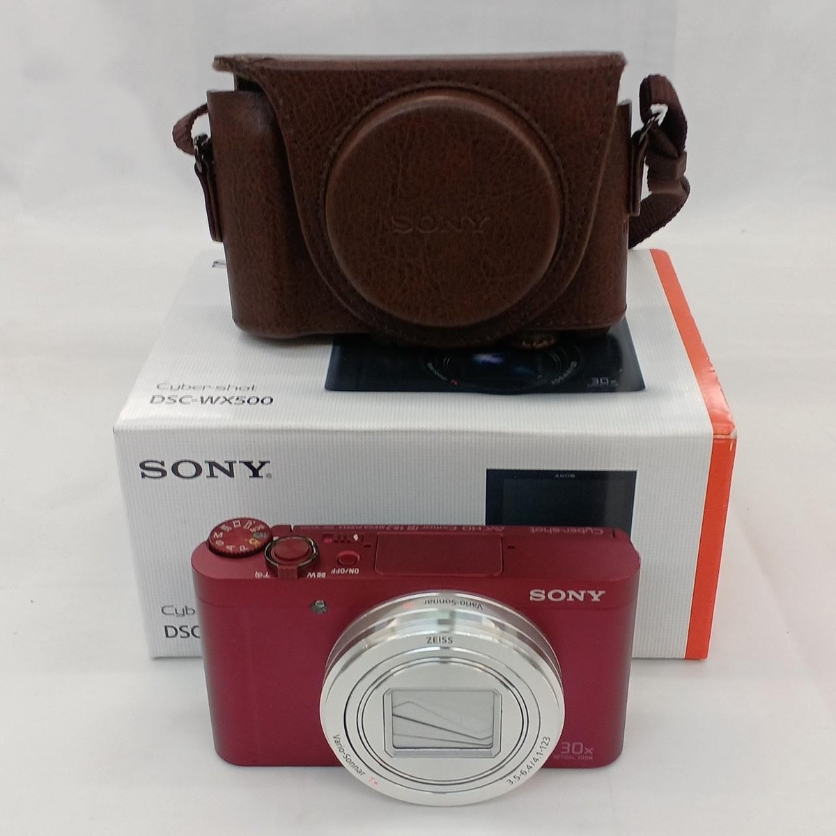 美品♪ SONY Cyber-shot DSC-WX500 RED Sony Cyber-Shot DSC-WX500 Red Compact Digital Camera 18.2 MP