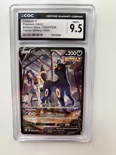 Pokémon TCG Umbreon v TG22/TG30 Ultra Rare Brilliant Stars CGC 9.5