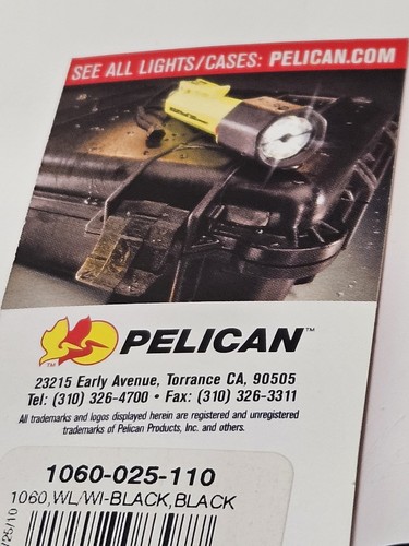 Pelican 1060 Micro Case Protective for Gopro, Camera, Phone Black NEW  - Picture 9 of 9