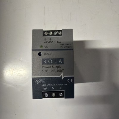 Sola/Hevi-Duty SDP1-48-100T DC Power Supply, Output 48V, Output Current 1.05A