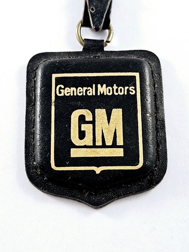 SCHLÜSSELANHÄNGER - GENERAL MOTORS 70er Jahre - Leder, DOUAI - Opel Rekord, Ascona, Kadett -