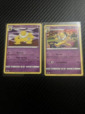 Hypno 62/203 Pokemon Card Evolving Skies + hypno 061/195